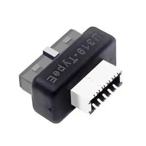Adapter 20pin USB3.0 Header Male to Type-E USB 3.1 Front Panel Female Motherboard Extension Data Adapter Vertical Type Adapter 20pin USB3.0 Header Male to Type-E USB 3.1 Front Panel Female Motherboard Extension Data Adapter Vertical Type