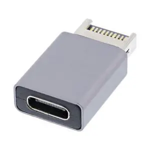 Adapter USB 3.1 Front Panel Header Male Type-E to Type-C USB-C Female Motherboard Extension Data Adapter Adapter USB 3.1 Front Panel Header Male Type-E to Type-C USB-C Female Motherboard Extension Data Adapter