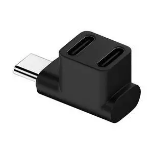 10Gbps USB3.0 Type C Male to Dual Female Power Data Splitter Adapter Up Angled Compatible with Deck Laptop 10Gbps USB3.0 Type C Male to Dual Female Power Data Splitter Adapter Up Angled Compatible with Deck Laptop