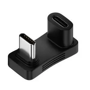 10Gbps USB3.0 Type C Male to Female Power Data Video Adapter Opposite U Shape Back Angled Compatible with Deck Phone Laptop 10Gbps USB3.0 Type C Male to Female Power Data Video Adapter Opposite U Shape Back Angled Compatible with Deck Phone Laptop