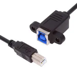 Cord USB 3.0 Type-B Female to USB2.0 Type-B Male Cable Extension 5Gbps for Disk SSD Camera Data 30cm Cord USB 3.0 Type-B Female to USB2.0 Type-B Male Cable Extension 5Gbps for Disk SSD Camera Data 30cm