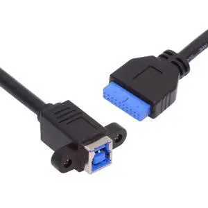 Cord USB 3.0 Type-B Female to USB3.0 20Pin IDC Header Male Cable Extension 5Gbps for Disk SSD Camera Data 30cm Cord USB 3.0 Type-B Female to USB3.0 20Pin IDC Header Male Cable Extension 5Gbps for Disk SSD Camera Data 30cm