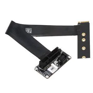 Right Angled Type 90 Degree M.2 NVMe M-Key to Up Angled PCI-E X1 X4 X8 X16 Socket Cable Graphics Card Extension PCI-Express for M2 2280 Right Angled Type 90 Degree M.2 NVMe M-Key to Up Angled PCI-E X1 X4 X8 X16 Socket Cable Graphics Card Extension PCI-Express for M2 2280