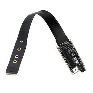 M.2 NVMe M-Key Straight Connector Type 90 Degree to PCI-E X1 X4 X8 X16 Cable 30cm Graphics Card Extension Adapter PCI-Express for M2 2260 2280 M.2 NVMe M-Key Straight Connector Type 90 Degree to PCI-E X1 X4 X8 X16 Cable 30cm Graphics Card Extension Adapter PCI-Express for M2 2260 2280