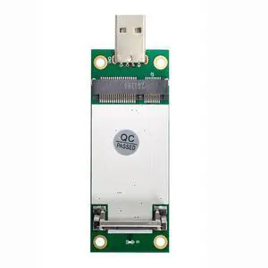 Mini PCI-E Wireless WWAN to USB 2.0 Riser Adapter Card with SIM Card Slot for 3G/4G/5G LTE Wireless Module Modem Card Mini PCI-E Wireless WWAN to USB 2.0 Riser Adapter Card with SIM Card Slot for 3G/4G/5G LTE Wireless Module Modem Card