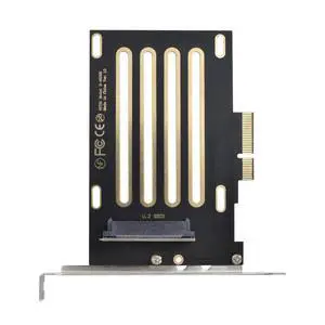 PCI-E 4.0 x4 Lane PCI Express Host to U.2 U2 Kit SFF-8639 SSD Adapter for Motherboard Compatible with NVMe PCIe SSD750 PCI-E 4.0 x4 Lane PCI Express Host to U.2 U2 Kit SFF-8639 SSD Adapter for Motherboard Compatible with NVMe PCIe SSD750