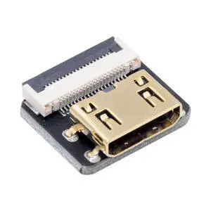 1pc Mini HDMI Type-C Female Flat FPC Connector Straight Type 1080p Compatible with FPV HDTV Camera Multicopter Aerial Photography 1pc Mini HDMI Type-C Female Flat FPC Connector Straight Type 1080p Compatible with FPV HDTV Camera Multicopter Aerial Photography