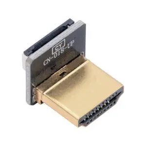 1pc Standard HDMI Type-A Male Connector Up Angled 90 Degree Flat FPC 1080p Compatible with FPV HDTV Camera Multicopter Aerial Photography 1pc Standard HDMI Type-A Male Connector Up Angled 90 Degree Flat FPC 1080p Compatible with FPV HDTV Camera Multicopter Aerial Photography