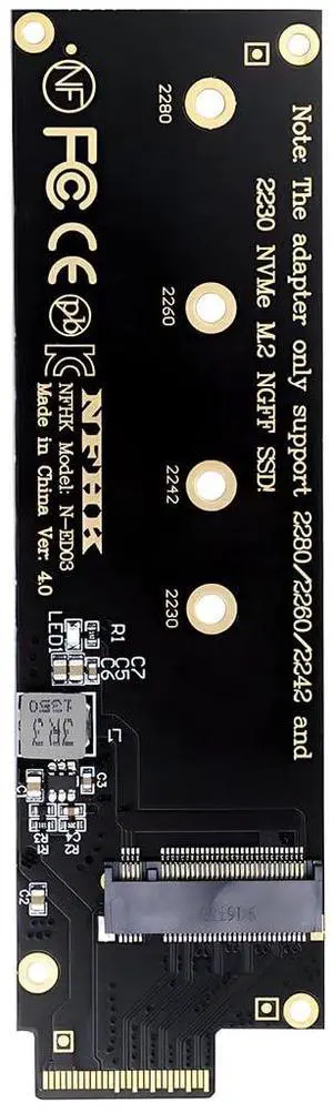 PCI-Express Ruler 1U GEN-Z EDSFF Short E1.S Host to NVMe M-Key M.2 4X SSD Carrier Adapter PCI-Express Ruler 1U GEN-Z EDSFF Short E1.S Host to NVMe M-Key M.2 4X SSD Carrier Adapter