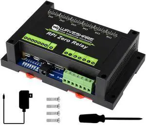 Industrial 6-CH Relay Module for Raspberry Pi Zero/Zero W/Zero WH, RS485/CAN Half-Duplex Communication UART Control, Auto RX/TX Switch,MCP2515 + SN65HVD230 Solution SPI Control Industrial 6-CH Relay Module for Raspberry Pi Zero/Zero W/Zero WH, RS485/CAN Half-Duplex Communication UART Control, Auto RX/TX Switch,MCP2515 + SN65HVD230 Solution SPI Control