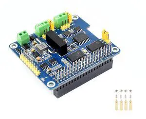 2-Channel Isolated CAN Bus Expansion HAT+ for Raspberry Pi 5/4B/3B/2B/Pi Zero W/WH/2W/ Jetson Nano,MCP2515 +SN65HVD230 CAN Transceiver Dual Chips, Stackable Design for Expanding Multiple CAN Channels 2-Channel Isolated CAN Bus Expansion HAT+ for Raspberry Pi 5/4B/3B/2B/Pi Zero W/WH/2W/ Jetson Nano,MCP2515 +SN65HVD230 CAN Transceiver Dual Chips, Stackable Design for Expanding Multiple CAN Channels