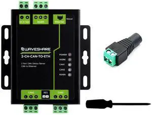 Industrial Grade 2-Ch CAN to Ethernet Server, 2-Ch CAN + RS485 + Ethernet Port, Supports Can to ETH and RS485, CAN Repeater, Dual Socket Aluminium Alloy Case, Wall-Mount Support Industrial Grade 2-Ch CAN to Ethernet Server, 2-Ch CAN + RS485 + Ethernet Port, Supports Can to ETH and RS485, CAN Repeater, Dual Socket Aluminium Alloy Case, Wall-Mount Support