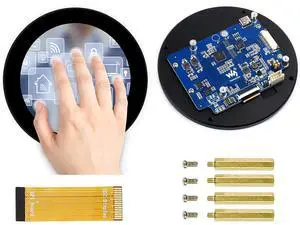 waveshare 3.4inch Round Touch Display 800 x 800 IPS LCD Screen DSI Interface, 10-Point Capacitive Touch Control, Compatible with Raspberry Pi 4B/3B+/3A+, Compute Module 3+/Compute Module 4 waveshare 3.4inch Round Touch Display 800 x 800 IPS LCD Screen DSI Interface, 10-Point Capacitive Touch Control, Compatible with Raspberry Pi 4B/3B+/3A+, Compute Module 3+/Compute Module 4