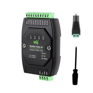 Industrial-Grade Isolated 4-CH RS485 Hub, Expands 4-CH RS485 Sub Ports Via 1-CH RS485 Master Port, with Isolation and Signal Relay, Wide Baud Rate Range, for Data Acquisition, IoT Gateway, etc. Industrial-Grade Isolated 4-CH RS485 Hub, Expands 4-CH RS485 Sub Ports Via 1-CH RS485 Master Port, with Isolation and Signal Relay, Wide Baud Rate Range, for Data Acquisition, IoT Gateway, etc.