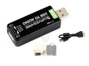 USB Audio Module External Audio Converter Compatible with Raspberry Pi/Jetson Nano, USB Sound Card Support Recording and Playback, Stereo Codec, Onboard Microphone& Speaker Header, Plug and Play USB Audio Module External Audio Converter Compatible with Raspberry Pi/Jetson Nano, USB Sound Card Support Recording and Playback, Stereo Codec, Onboard Microphone& Speaker Header, Plug and Play