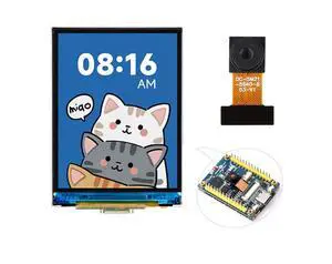 ESP32-S3 2inch Display Development Board, 240×320 Pixels IPS Screen, 32-bit LX7 Dual-Core Processor, Supports W-i-F-i & Blue-Too-th, ESP32 with Display, Comes with OV5640 5MP Camera Module ESP32-S3 2inch Display Development Board, 240×320 Pixels IPS Screen, 32-bit LX7 Dual-Core Processor, Supports W-i-F-i & Blue-Too-th, ESP32 with Display, Comes with OV5640 5MP Camera Module