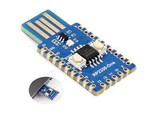 RP2350-One Pico-Like MCU Board 4MB Flash, Based On RP2350A Dual-Core & Dual-Architecture Microcontroller, Onboard PCB Type-A Plug, Plug and Play, No Additional Cables Required RP2350-One Pico-Like MCU Board 4MB Flash, Based On RP2350A Dual-Core & Dual-Architecture Microcontroller, Onboard PCB Type-A Plug, Plug and Play, No Additional Cables Required