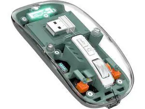 Wireless Bluetooth 5.1 & 2.4G Lightweight Mouse, Rechargeable 400 mAh,Wired USB C Cable, Transparent Clear Cool Shell, Mute Click, Mini Portable for Business Home&Office PC Win/Mac/Laptop (Green) Wireless Bluetooth 5.1 & 2.4G Lightweight Mouse, Rechargeable 400 mAh,Wired USB C Cable, Transparent Clear Cool Shell, Mute Click, Mini Portable for Business Home&Office PC Win/Mac/Laptop (Green)