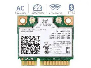 Mini pcie WiFi Card Dual Band Wireless AC 7260 PCI Express Card 802.11ac 2x2 Wi-Fi 7260hmw Bluetooth 4.0 PCIe Half WiFi Card 802.11 b/a/g/n/ac for Laptop Window 7 8 8.1 10 Linux 2.4.x/2.6.x or Later Mini pcie WiFi Card Dual Band Wireless AC 7260 PCI Express Card 802.11ac 2x2 Wi-Fi 7260hmw Bluetooth 4.0 PCIe Half WiFi Card 802.11 b/a/g/n/ac for Laptop Window 7 8 8.1 10 Linux 2.4.x/2.6.x or Later