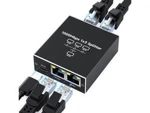 Gigabit Ethernet Splitter 1 to 3, High-Speed 1000Mbps Ethernet Network Splitter with USB Power Cable, RJ45 LAN Splitter Adapter for Cat 5/5e/6/7/8 Cable, Plug and Play giyqxHw Gigabit Ethernet Splitter 1 to 3, High-Speed 1000Mbps Ethernet Network Splitter with USB Power Cable, RJ45 LAN Splitter Adapter for Cat 5/5e/6/7/8 Cable, Plug and Play giyqxHw