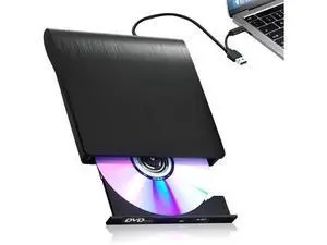 External CD DVD Drive for Laptops, USB 3.0 Type-C Portable CD/DVD Player & Burner for Laptop/Desktop, USB C CD/DVD Drive, Compatible with Windows, Mac, Linux, Record CD/DVD Player Burner External CD DVD Drive for Laptops, USB 3.0 Type-C Portable CD/DVD Player & Burner for Laptop/Desktop, USB C CD/DVD Drive, Compatible with Windows, Mac, Linux, Record CD/DVD Player Burner