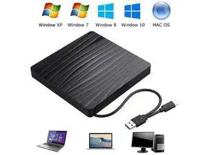 Type C USB 3.0 Slim External DVD RW CD Writer Drive Burner Reader Player Optical Drives CD-RW Burner Reader Recorder For Laptop Type C USB 3.0 Slim External DVD RW CD Writer Drive Burner Reader Player Optical Drives CD-RW Burner Reader Recorder For Laptop