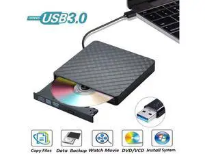 USB 3.0 External CD DVD Drive, Ultra Slim CD/DVD +/-RW Writer Burner High Speed Data Transfer DVD/CD-ROM Drive for Windows 10/8/7 Laptop Desktop Mac MacBook Pro Air iMac HP Dell LG Asus USB 3.0 External CD DVD Drive, Ultra Slim CD/DVD +/-RW Writer Burner High Speed Data Transfer DVD/CD-ROM Drive for Windows 10/8/7 Laptop Desktop Mac MacBook Pro Air iMac HP Dell LG Asus