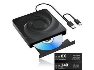 External CD/DVD Drive for Laptop, USB 3.0 & Type C CD Burner External DVD Drive, CD ROM DVD Player Portable CD Reader for Laptop, Compatible with Laptop PC Windows 11/10//7 Linux Mac OS giyqxHw External CD/DVD Drive for Laptop, USB 3.0 & Type C CD Burner External DVD Drive, CD ROM DVD Player Portable CD Reader for Laptop, Compatible with Laptop PC Windows 11/10//7 Linux Mac OS giyqxHw