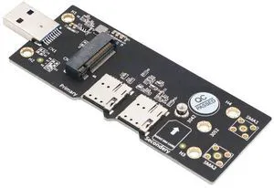 SUPERPLUS NGFF(M.2) to USB 3.0 Adapter with Dual Nano SIM Card Slot for 3G/4G/5G Module SUPERPLUS NGFF(M.2) to USB 3.0 Adapter with Dual Nano SIM Card Slot for 3G/4G/5G Module