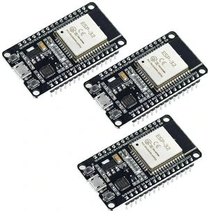 3Pack ESP32 ESP-WROOM-32 Development Board WiFi + Bluetooth CP2102 Dual Core Mic 3Pack ESP32 ESP-WROOM-32 Development Board WiFi + Bluetooth CP2102 Dual Core Mic