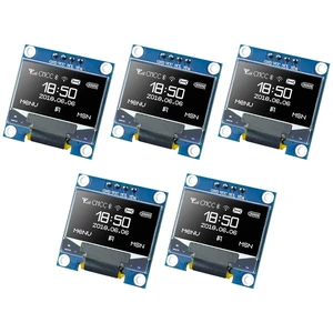 5 Pcs 0.96 Inch OLED I2C IIC Display Module 12864 128x64 Pixel SSD1306 Mini Self 5 Pcs 0.96 Inch OLED I2C IIC Display Module 12864 128x64 Pixel SSD1306 Mini Self