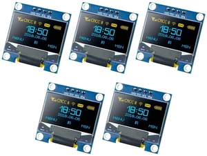 5 Pcs 0.96 Inch OLED I2C IIC Display Module 12864 128x64 Pixel SSD1306 Mini Self 5 Pcs 0.96 Inch OLED I2C IIC Display Module 12864 128x64 Pixel SSD1306 Mini Self