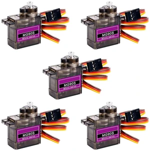 5 Pack MG90S Servo 9G Servo Metal Gear Micro Servo for Arduino Project RC Helico 5 Pack MG90S Servo 9G Servo Metal Gear Micro Servo for Arduino Project RC Helico