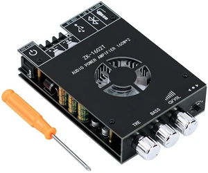 ZK-1602T Bluetooth Amplifier Board, 2.0 Channel 160W+160W Stereo Audio Amp with ZK-1602T Bluetooth Amplifier Board, 2.0 Channel 160W+160W Stereo Audio Amp with