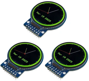 3PCS 1.28 Inch TFT LCD Round Display Screen Module RGB 240 * 240 GC9A01 Driver 4 3PCS 1.28 Inch TFT LCD Round Display Screen Module RGB 240 * 240 GC9A01 Driver 4