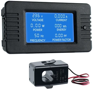 AC 80-260V 100A Multi-Function Power Monitor LCD Digital Display Voltage Current AC 80-260V 100A Multi-Function Power Monitor LCD Digital Display Voltage Current