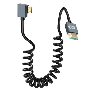 8K Right Angled Mini HDMI to HDMI Cable, 48Gbps High Speed 90 Degree Mini HDMI t 8K Right Angled Mini HDMI to HDMI Cable, 48Gbps High Speed 90 Degree Mini HDMI t