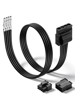 Molex LP4 IDE 4-Pin Female to Bare Wire 18AWG Flat Modular PSU Cable Kit with 55 Molex LP4 IDE 4-Pin Female to Bare Wire 18AWG Flat Modular PSU Cable Kit with 55