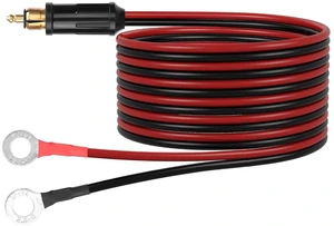 DIN Motorcycle Cigarette Lighter Male to O Ring Terminal Cable,12V Replacement E DIN Motorcycle Cigarette Lighter Male to O Ring Terminal Cable,12V Replacement E