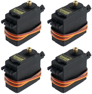 4Pack MG995 Servo Motors Digital RC Servo Metal Gears High Speed Torque for Smar 4Pack MG995 Servo Motors Digital RC Servo Metal Gears High Speed Torque for Smar