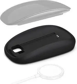 Mouses Charger Base Wireless Charging Dock for Apple Magic Mouse 2 (Lightning), Ergonomic Wand Mouse Grip with MagSafe Charging Support (Black),Charger and Mouse not Included Mouses Charger Base Wireless Charging Dock for Apple Magic Mouse 2 (Lightning), Ergonomic Wand Mouse Grip with MagSafe Charging Support (Black),Charger and Mouse not Included