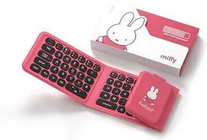 Triple-Fold Bluetooth Keyboard - Magnetic Fold Design with Integrated Touchpad & Numeric Keypad, Bluetooth 5.0 (3 Devices), Rechargeable 5.6mm Slim, Premium Leather - Pink Triple-Fold Bluetooth Keyboard - Magnetic Fold Design with Integrated Touchpad & Numeric Keypad, Bluetooth 5.0 (3 Devices), Rechargeable 5.6mm Slim, Premium Leather - Pink