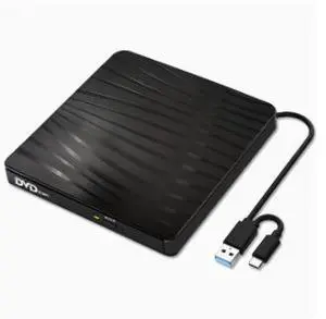 External DVD Burner USB 3.0 Type-C Drive, Portable CD DVD RW Writer with Tray Loading, Plug & Play Optical Drive for Laptop Desktop PC Mac Computer External DVD Burner USB 3.0 Type-C Drive, Portable CD DVD RW Writer with Tray Loading, Plug & Play Optical Drive for Laptop Desktop PC Mac Computer