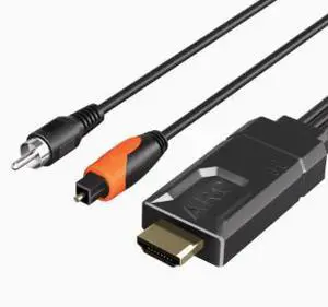 HDMI eARC ARC Audio Converter Adapter, CEC Volume Control Audio Extractor with PCM Dolby DTS 5.1 Support, 1M Cable for TV Soundbar Speaker HDMI eARC ARC Audio Converter Adapter, CEC Volume Control Audio Extractor with PCM Dolby DTS 5.1 Support, 1M Cable for TV Soundbar Speaker