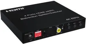 4K 60Hz HDMI ARC Audio Extractor DTS-HD/Dolby-TrueHD/DTS/Dolby-AC3/DSD eARC HDMI AudioExtractor 4x1 eARC HDMI Switcher Support 3.5 Stereo 3D Video Format HDCP2.2 HDR10 EDID Compatible for PS5 TV Box 4K 60Hz HDMI ARC Audio Extractor DTS-HD/Dolby-TrueHD/DTS/Dolby-AC3/DSD eARC HDMI AudioExtractor 4x1 eARC HDMI Switcher Support 3.5 Stereo 3D Video Format HDCP2.2 HDR10 EDID Compatible for PS5 TV Box