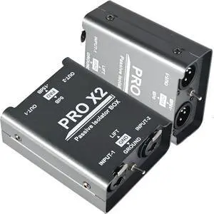 2 Channel XLR/1/4'' TRS Passive Hum Eliminator, Pro X2 Ground Loop Noise Isolator and Noise Filter for Car Audio and Other Audio Equipment 2 Channel XLR/1/4'' TRS Passive Hum Eliminator, Pro X2 Ground Loop Noise Isolator and Noise Filter for Car Audio and Other Audio Equipment