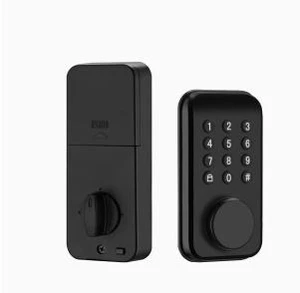 DS02TT Smart Deadbolt Lock Fingerprint & Keypad Entry, Tuya App Control, Mechanical Key Backup, CE/FCC Certified, for Wooden/Interior Doors, Matte Aluminum DS02TT Smart Deadbolt Lock Fingerprint & Keypad Entry, Tuya App Control, Mechanical Key Backup, CE/FCC Certified, for Wooden/Interior Doors, Matte Aluminum