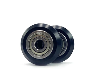 2-Pack POM D-Type Bearing Pulley Wheels, Large Passive Idler Rollers for 3D Printers and CNC Engraving Machines, Durable Replacement Wheel Accessories 2-Pack POM D-Type Bearing Pulley Wheels, Large Passive Idler Rollers for 3D Printers and CNC Engraving Machines, Durable Replacement Wheel Accessories