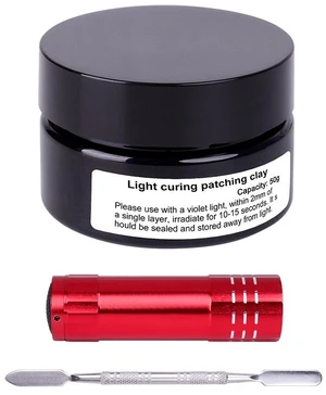 UV-Curing Modeling Putty Repair Kit with UV Light and Spatula, Fast-Curing Sculpting Filler for Gundam Models, Plastic Model Kits and Hobby Repairs UV-Curing Modeling Putty Repair Kit with UV Light and Spatula, Fast-Curing Sculpting Filler for Gundam Models, Plastic Model Kits and Hobby Repairs
