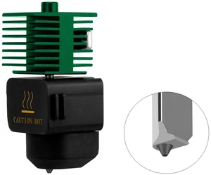 Tungsten Carbide Hotend Nozzle Kit for Bambu Lab A1/A1 Mini/A2L - Integrated Extruder Assembly 1.75mm/0.4mm Green, Wear-Resistant Bimetallic Nozzle with Smooth Bore (Anti-Clog) Tungsten Carbide Hotend Nozzle Kit for Bambu Lab A1/A1 Mini/A2L - Integrated Extruder Assembly 1.75mm/0.4mm Green, Wear-Resistant Bimetallic Nozzle with Smooth Bore (Anti-Clog)